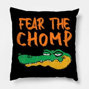 Florida Fear The Chomp Gator Pillow