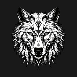 Intense Gaze Wolf: Standout Festival Design T-Shirt