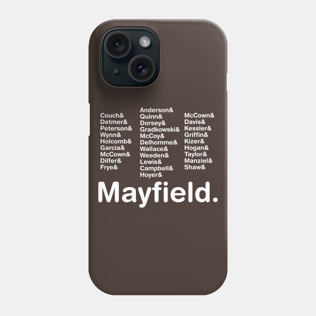 Cleveland Quarterbacks Phone Case by Carl Cordes