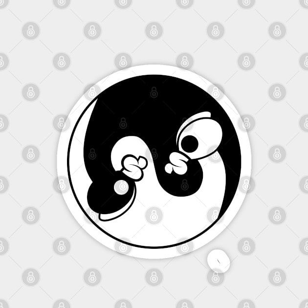 Ying Yang Chicken Magnet by threeonethree