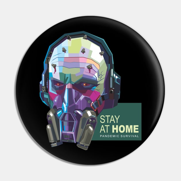 Stay at home Pin by Alkahfsmart