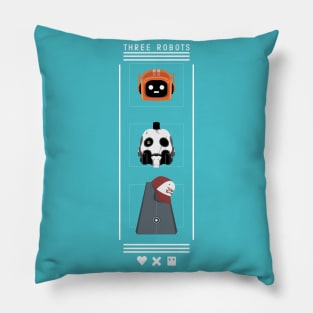 Three robots series Pillow