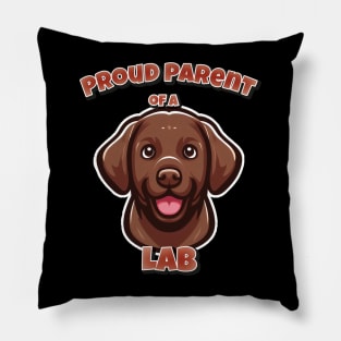 Chocolate Labrador Cute Pillow