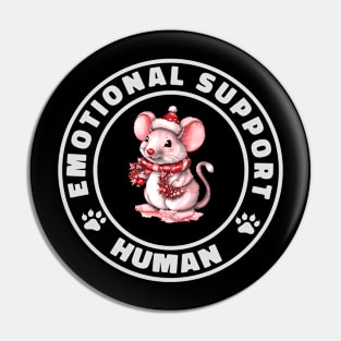 emotional support funny mouse christmas gift Pin