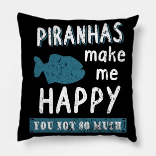 Piranha boy gift teeth bites fan predatory fish Pillow