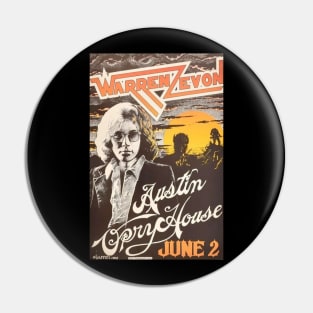 WARREN ZEVON MERCH VTG Pin