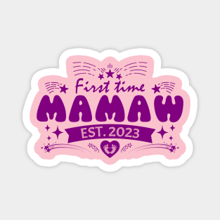 First Time Mamaw Est. 2023-T Shirts | Mother's Day Gift Ideas Magnet