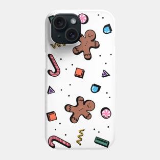 Retro Gingerbread Pattern Phone Case