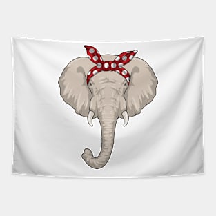 Elephant with Bandana Tapestry