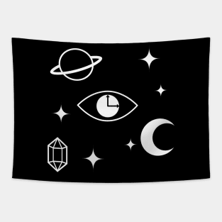 Cryptic Space Symbols (The Cryptic Collection) Tapestry