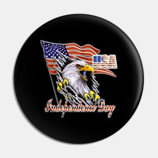 Independence Day USA Pin