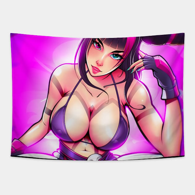 Fight Girl Tapestry by Made In Kush