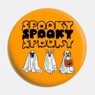 Spooky Dogs Pin