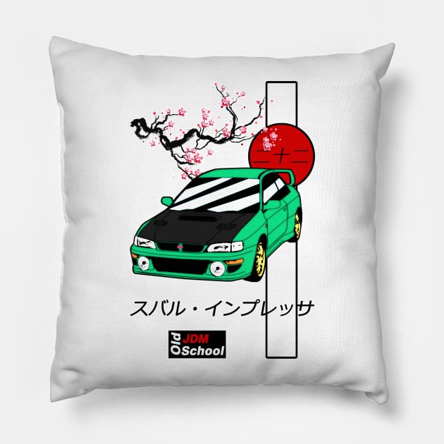 JDM 22b Green Red Sun Edition Pillow by OSJ Store