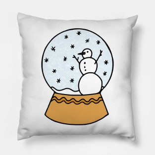 Winter Wonderland Snow Globe Pillow