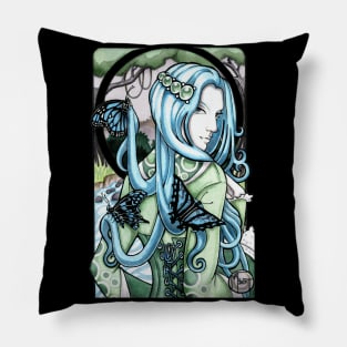 Art Nouveau Butterflies Pillow