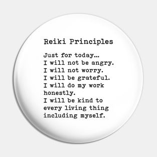 The Five Reiki Principles Pin