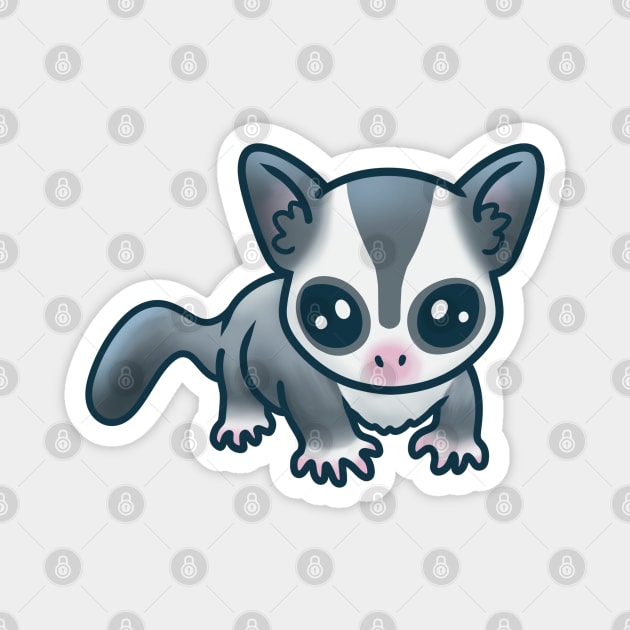 Cute Sugar Glider Magnet by mil.creates