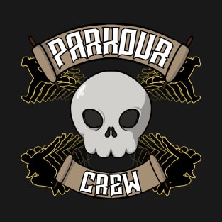 Parkour crew Jolly Roger pirate flag T-Shirt