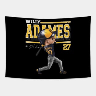 Willy Adames Milwaukee Cartoon Tapestry