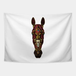 Ornate Horse Head Tapestry