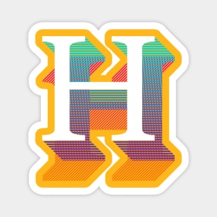 Letter H Magnet