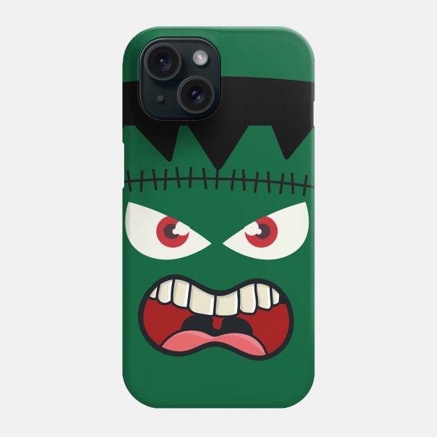 Frankenstein Face Costume Phone Case by epiclovedesigns