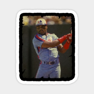 Tim Raines in Montreal Expos Magnet