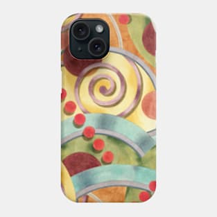 Europa Deco Watercolour Design Phone Case