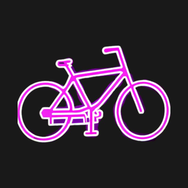 Purple Neon Bike Icon by Shadowbyte91