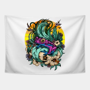 Summer Tree Frog Tapestry