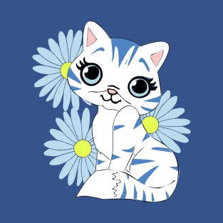 Cat and daisies          chamomile T-Shirt