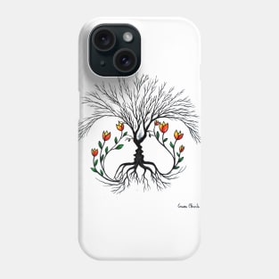 Lovers with tulips Phone Case