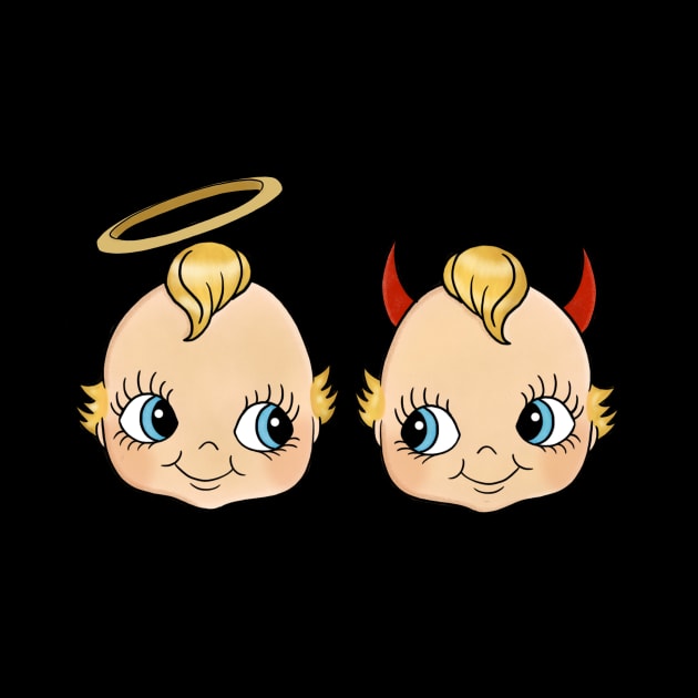 Kitschy babies by The Pin Me Up Toons