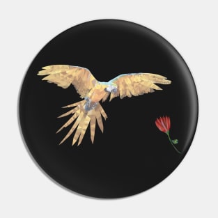 Low Poly Bird Pin