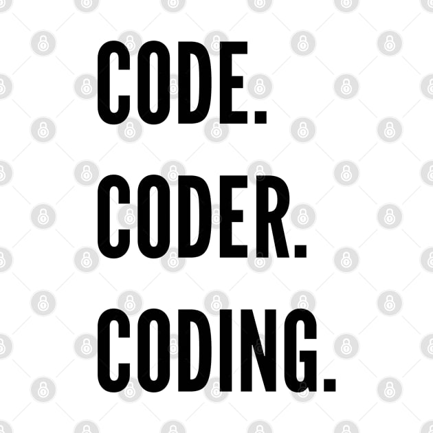 Code. Coder. Coding. by JetRocketDesigns