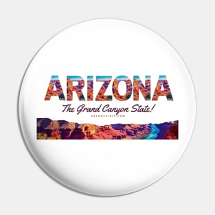 Arizona Sun Spirit Grand Canyon State Theme Shirt Pin