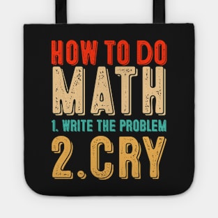 how to do math funny quote Tote