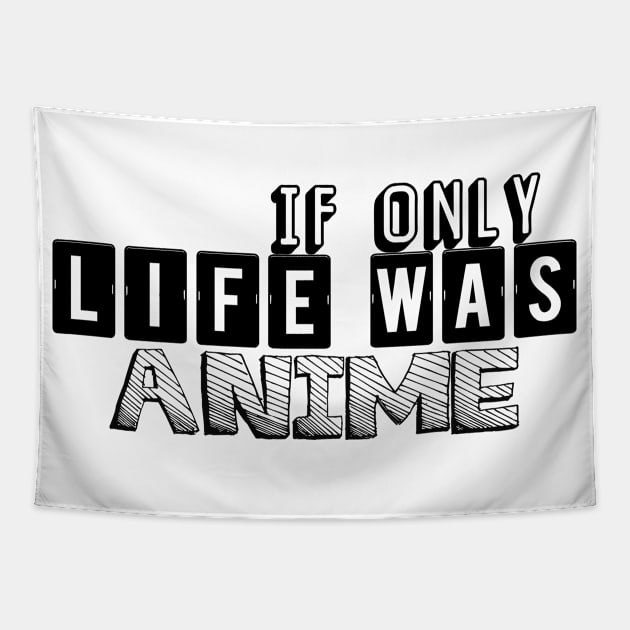 If only life was anime! Typographic design, Japanese Tapestry by Johan13