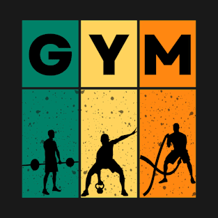 Colorful Modern Gym Sports T-Shirt