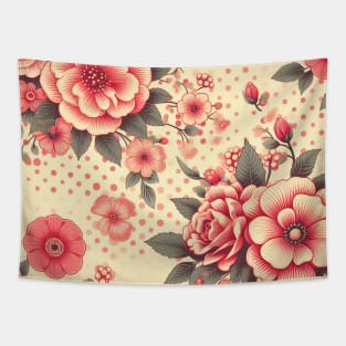 Pink Flowers Tapestry