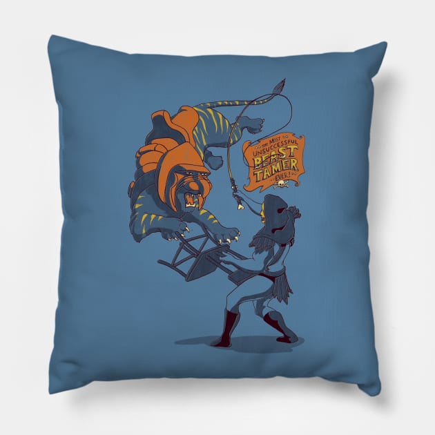 beast tamer Pillow by Verso