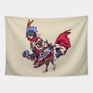 destroyer chicken vector illustration Tapestry