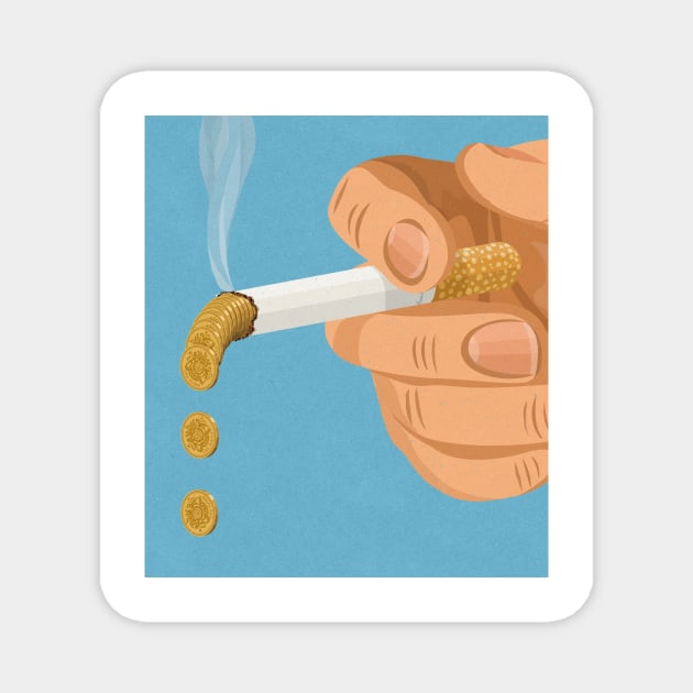 Cigarette Magnet by John Holcroft