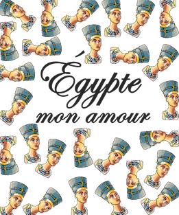 Egypt/ Egypte mon amour- nefertiti pattern Magnet