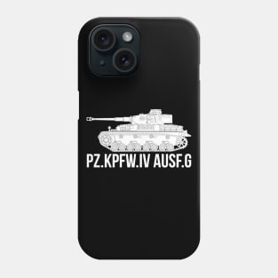 German WW2 Pz-IV Ausf . G tank Phone Case