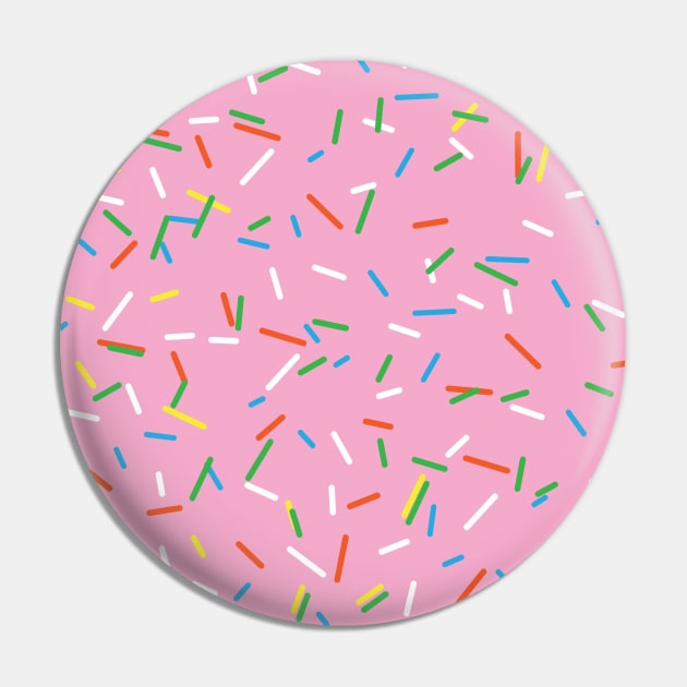 Pink Birthday Donut Sprinkles Pin by NewburyBoutique