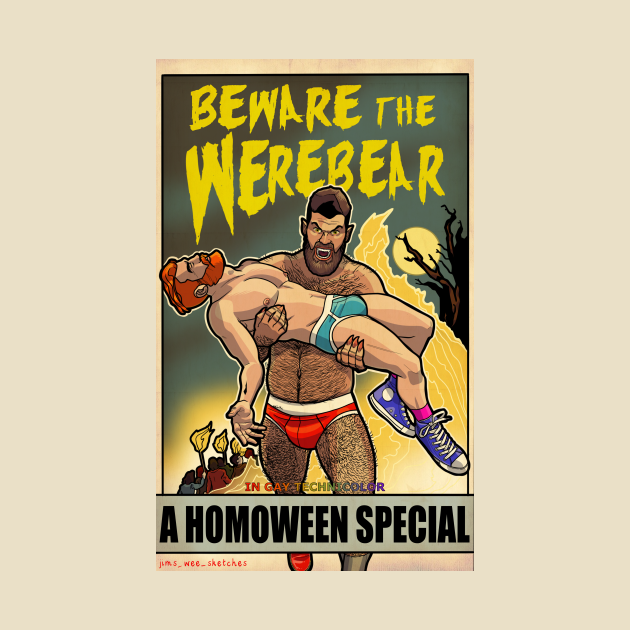 Discover Beware the Were-bear! - Gay Bear - T-Shirt