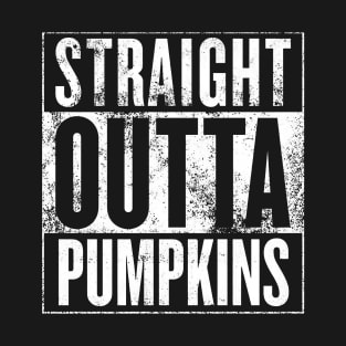 Straight Outta Pumpkins Halloween T-Shirt