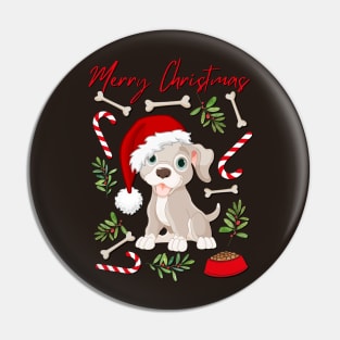 Merry Christmas cute dog Seasons Greetings Tis The Season To Be Jolly Cutest puppy Pin